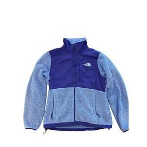 EUC The North Face Denali‎ Fleece Collared Full Zip Jacket Purple Women Small